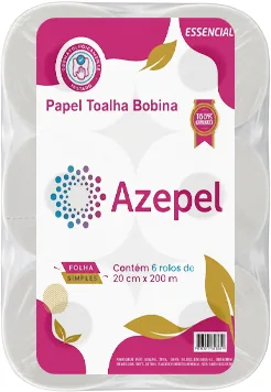 Bobina 100% Celulose Azepel 20x200m (24g)