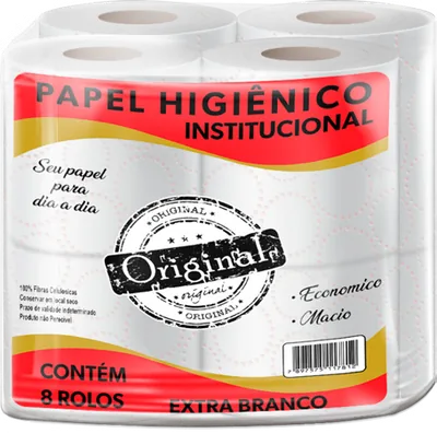 Papel Higiênico Branco Original c/ 8 rolos 1,8kg