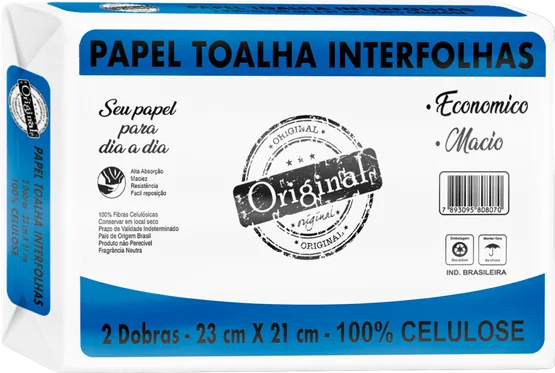 Interfolha 100% Celulose Original 23x21 c/ 600g